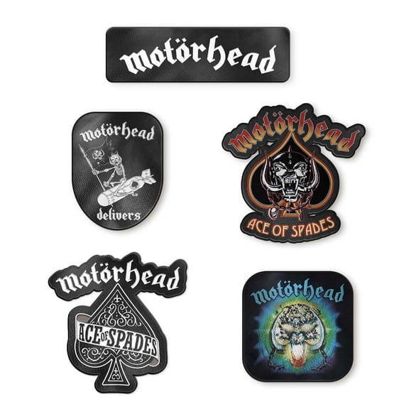 Motorhead Band Logo Set Of 5 Patches