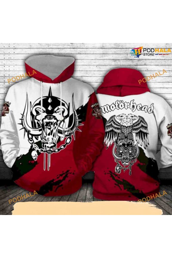 Motorhead Big Logo All Over Printing 3D Funny Christmas Hoodie