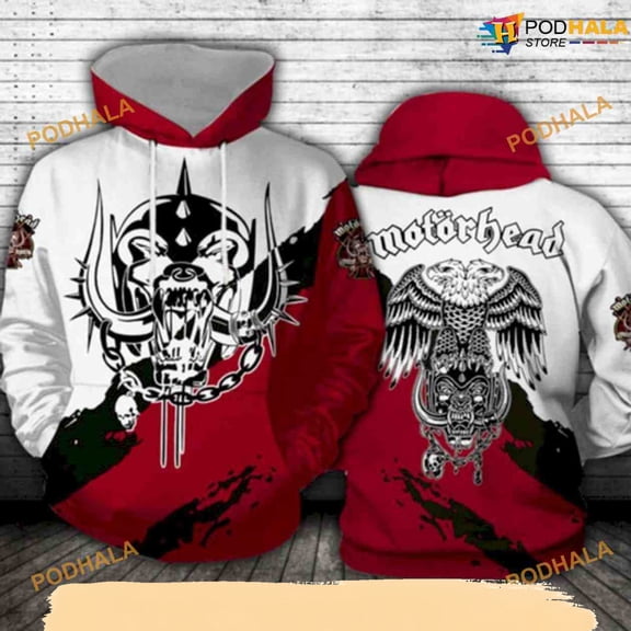 Motorhead Big Logo All Over Printing 3D Funny Christmas Hoodie
