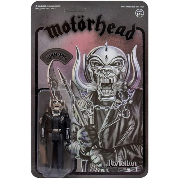 Motorhead Black Series Warpig Heavy Metal Music Band ReAction Figure Super7