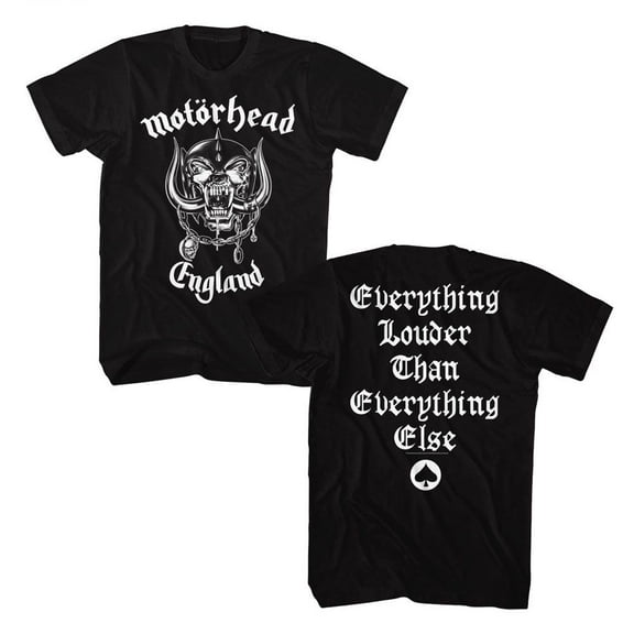 Motorhead Everything Louder Black Adult T-Shirt ***F&B*** 3Xlt