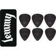 thumbnail image 1 of Dunlop Motorhead Lemmy Signature Guitar Picks, 1.14mm Gauge, Assorted Color, 6-Pack (Tin), 1 of 2