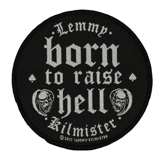 Motorhead Lemmy Kilmister Born To Raise Hell Patch Metal Woven Sew On Applique
