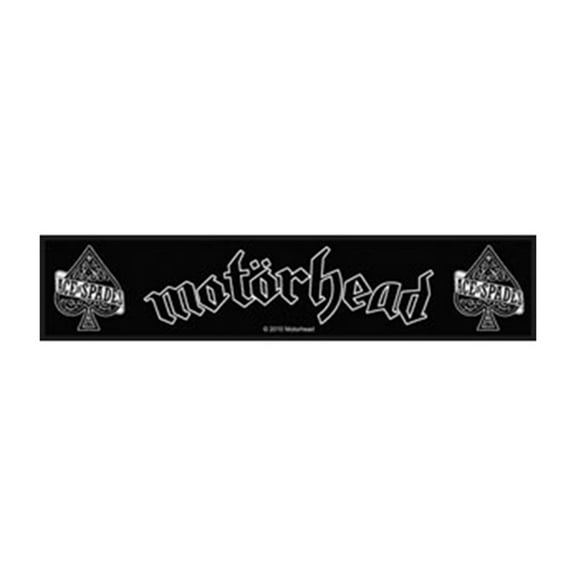 Motorhead Men's Ace Of Spades Woven Jumbo Patch Black