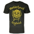 thumbnail image 1 of Motorhead Men's Gold England Logo T-Shirt Large | Officially Licensed, 1 of 5