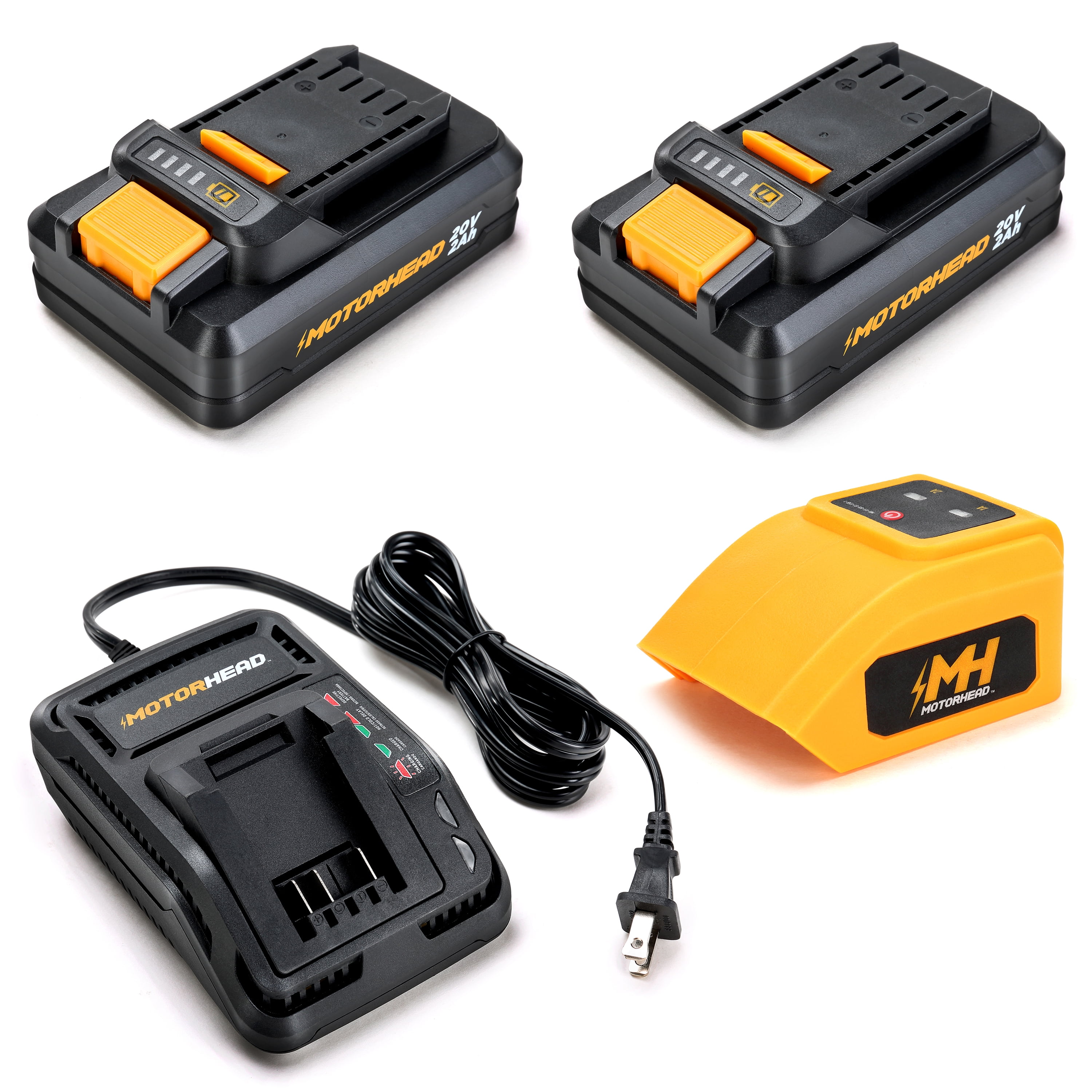 Motorhead Ultra (2) Lithium-Ion 20V 2Ah Batteries with Integrated