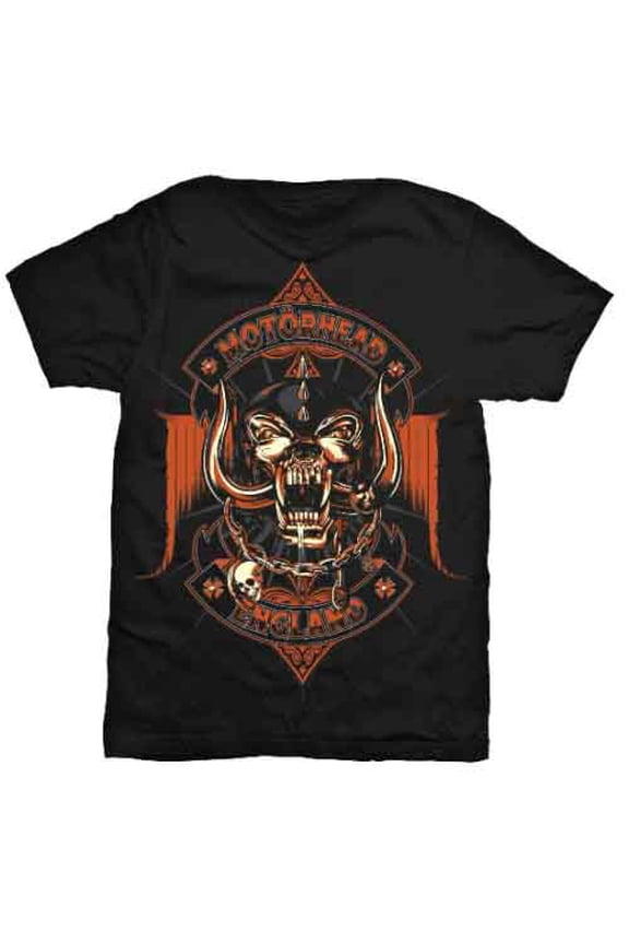 Motorhead Unisex T-Shirt Orange Ace (X-Large)
