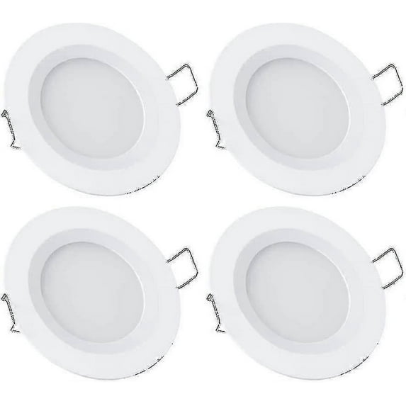 Motorhome Boat 12v 4 X Led Recessed Ceiling Lights, 3w 3200k Dimmable Full Aluminum Downlights p20241126582