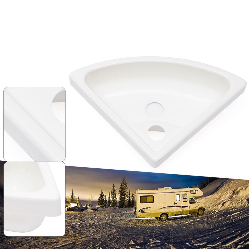 Motorhome Corner Sink Triangular Marine Boat Caravan RV Camper Water Basin Sink