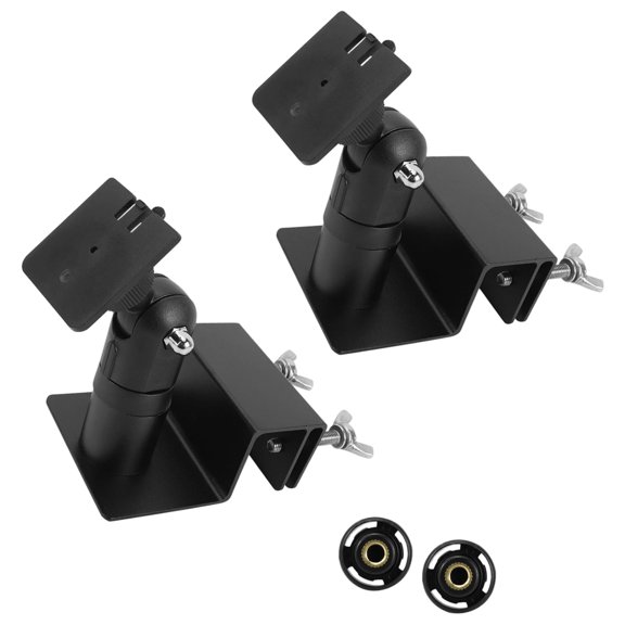 Motorhome Railing Bracket Set, Clamp On Camera Panel Mount, Joint Direction Control, Aluminum ABS Twin Assembly Support