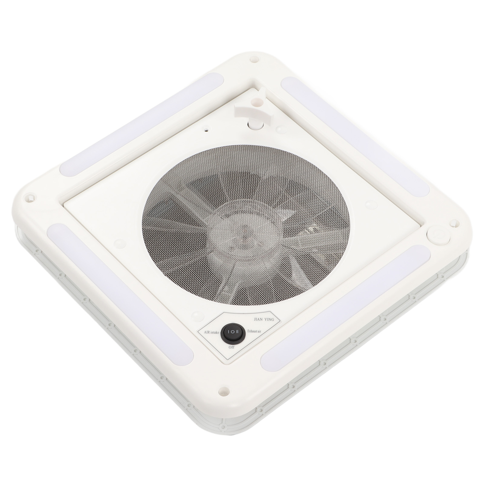 Motorhome Roof Vent Fan, 10Blades AirInletOutlet Low Noise Bathroom  RoofExhaust Fan DualMode For Van For Yachts 