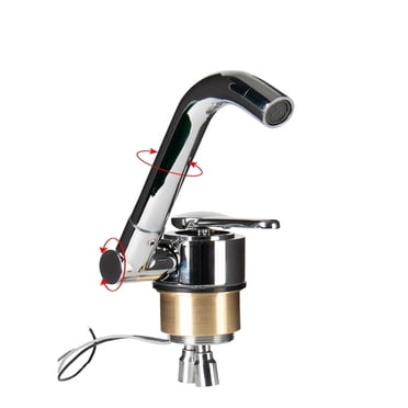 LUC Double Handle Hot/Cold Kitchen Faucet – For RV, Motor Home, Mobile Home 2 Hole