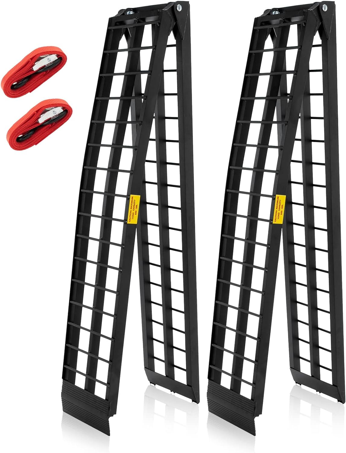 Motorhot 2Pcs 10ft Aluminum Truck Ramps, 1200lbs Capacity Folding ...