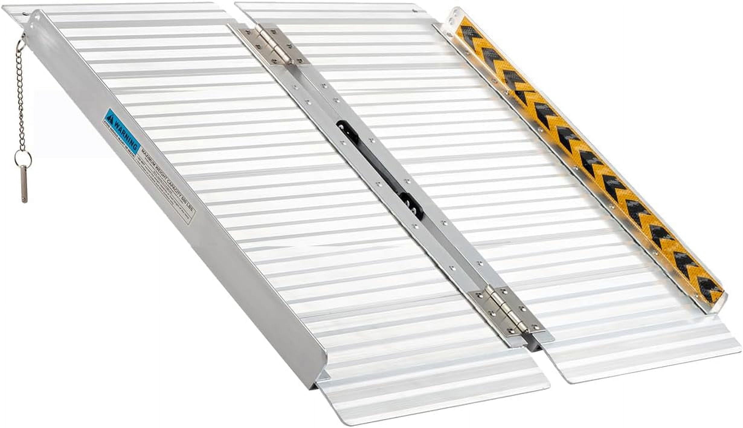 Mobility Step With Rails Motorhot 3ft Wheelchair Ramp Aluminum Non Skid Threshold Ramp for Home ...