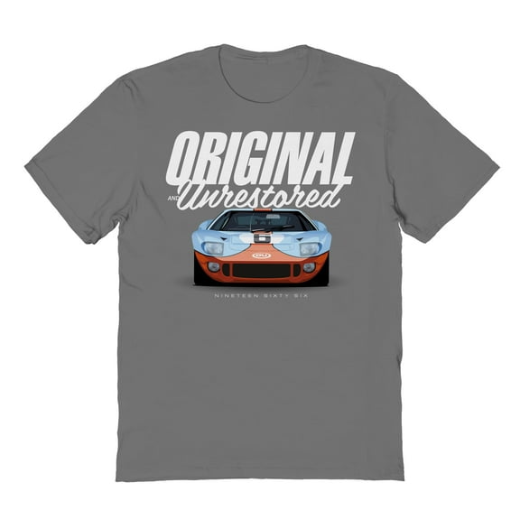 Motoring Original & Unrestored 1966 Graphic Charcoal Men's Cotton T-Shirt