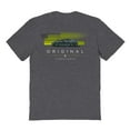 thumbnail image 1 of Motoring Original & Unrestored Lines Graphic Dark Heather Men's Cotton T-Shirt, 1 of 1