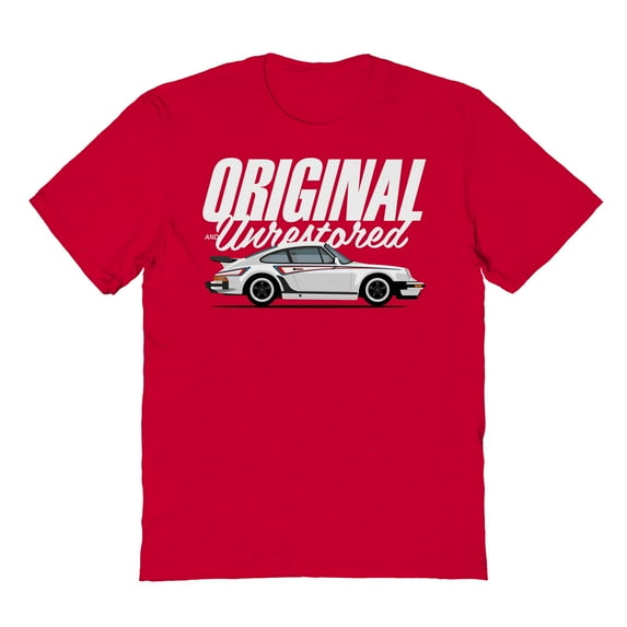 Motoring Original & Unrestored Porker Graphic Red Men's Cotton T-Shirt