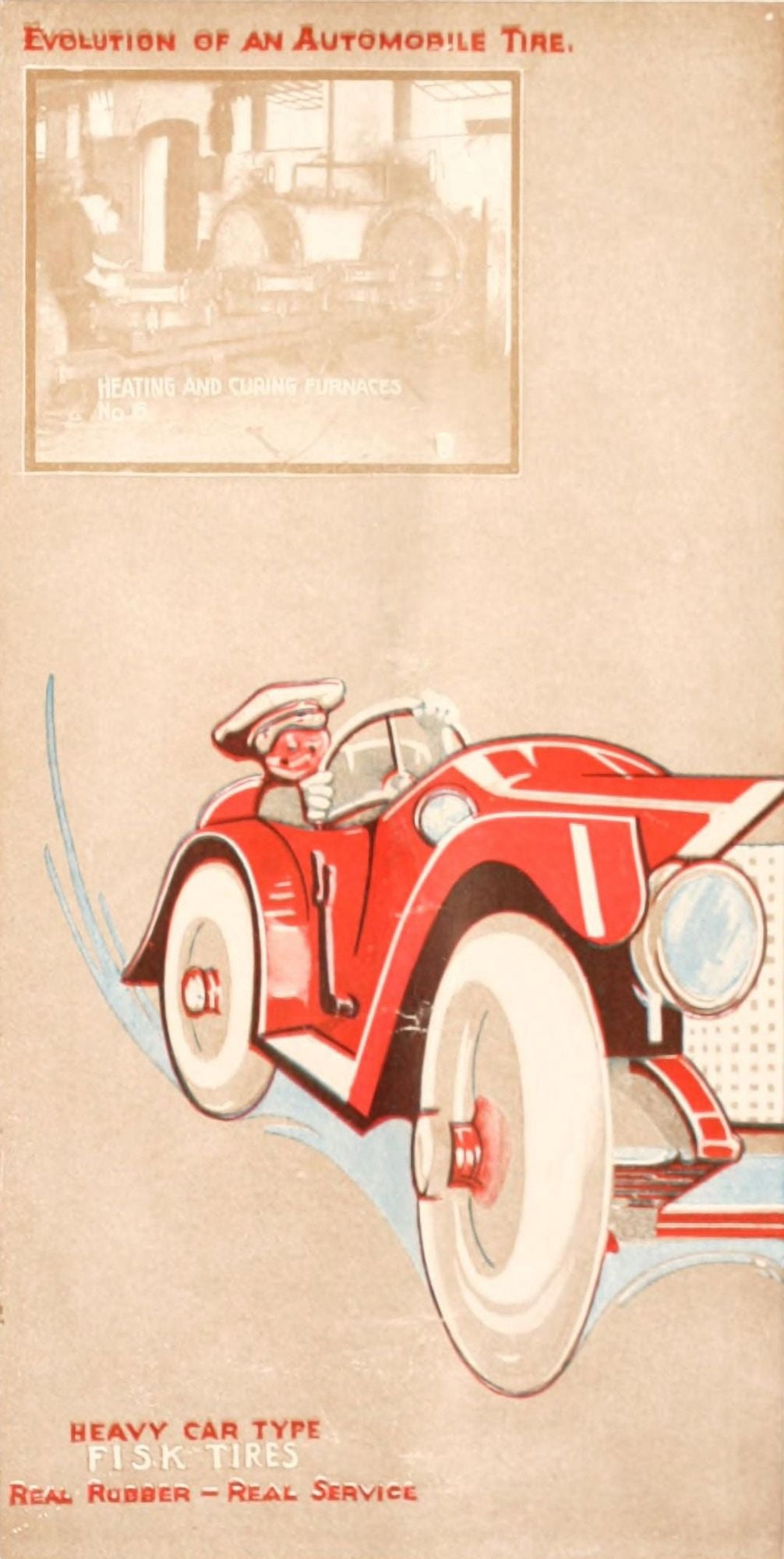 Motoring magazine and motor life 1913 Fisk Tyres Canvas Art - Unknown (18 x 24)