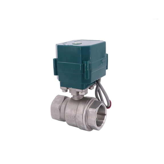 Motorized Ball Valve Stainless Steel DN15-50 Full Bore Big Torque Ball Valve 2/3 Wire Electric Actuator AC220 DC24V DC12V