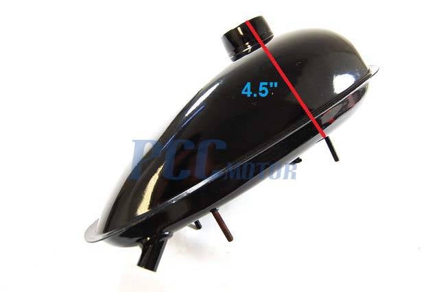Motorized Bicycle Gas Tank with Cap Petcock 0.5 Gallon 2 Liter GT09