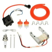 Motorized Bike CDI Ignition Coil + Kit for 2 Stroke 49cc 50cc 66cc 80cc 100cc Engine Gas Bicycle Parts