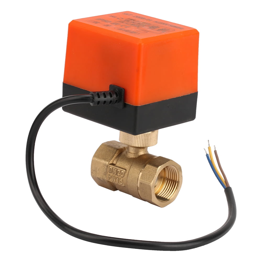 Motorized Brass Ball Valve 2Way Electrical Valve 3Wire 1point