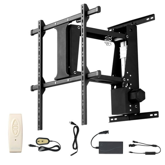 Motorized Ceiling TV Mount for 32-65 Inch TVs, Electric Flip Down Wall Bracket, 24x24 VESA, 88 lbs Max Weight