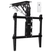 Mount-It! Motorized Ceiling TV Mount   Silent Electric Flip Down TV Mount for 50 -90  Screens, Retractable Drop Down Design, RF Remote, VESA Compatible, 88 lbs Capacity, Black