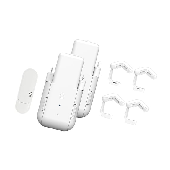 Motorized Curtain Opener for Home Window Setups, WiFi Curtain Motor with 4000 mAh and Front Button Access