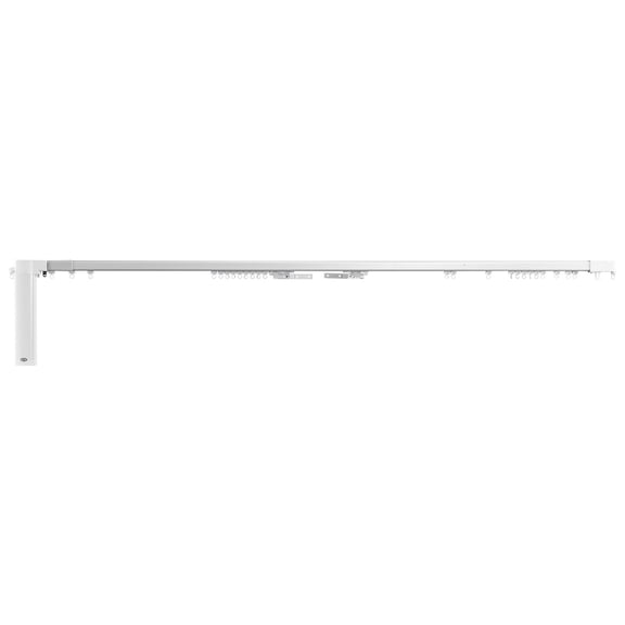 Motorized Curtain Rod with Remote, 71-118 Inch Adjustable Smart Track, Alexa&Google Home Compatible, App Controlled for Automated Drapes