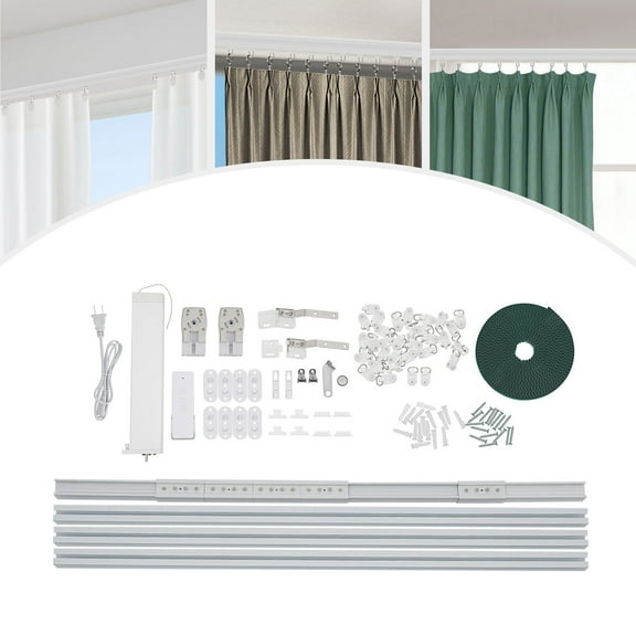 Motorized Curtain Track W/ Remote Control with Alexa Google Home Smart Home Electric Curtains Track