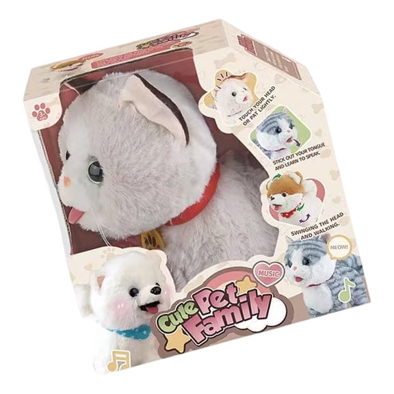 Motorized Electric Pet Toy With Simulation Sound And Responsive Touch Pet Raise Pretend Play Toy For Children