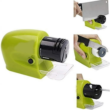 Motorized Knife Blade Sharpener, Professional Kitchen Knife Sharpening Tool, Sharpening Stones for All Types of Knives and Scissors for Household Kitchen for Straight Serrated Edges