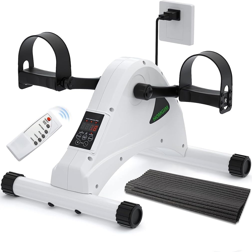 Motorized Mini Exercise Bike Electric Pedal Exerciser for Seniors Rehab