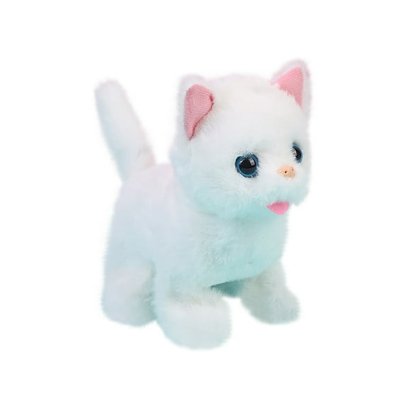 Motorized Plush Kitten without Accessories, Interactive Stuffed Cat Toy with Movement for 3-4 Years, Soft Companion for Imaginative Play
