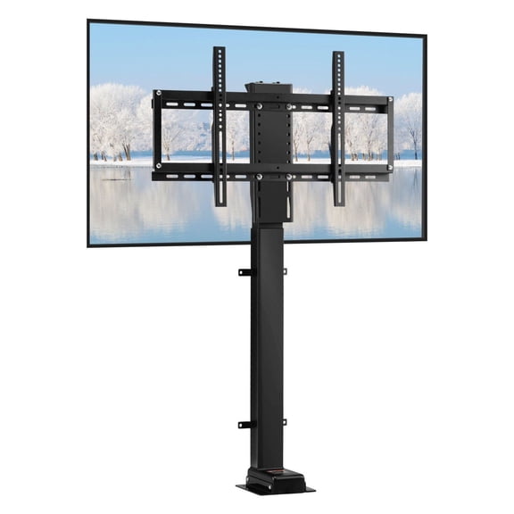 Motorized TV Lift 35 Inch Stroke, 32-65 Inch TV Mount with Remote, Height Adjustable 28.7-64.2", 154lbs Capacity
