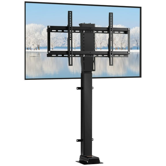 Motorized TV Lift, 39.4" Travel, Fits 32-70 Inch Televisions, Height Adjustable 28.74-68.11", Remote Control, 154 lb Capacity