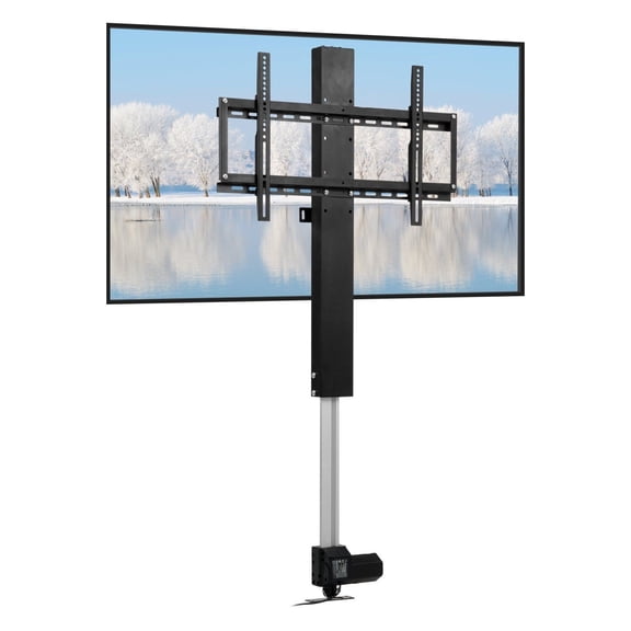 Motorized TV Lift 60 Inch, Electric TV Mount with Remote, 31.5 Inch Stroke, Adjustable Height 42-73 Inch, 132lbs Capacity