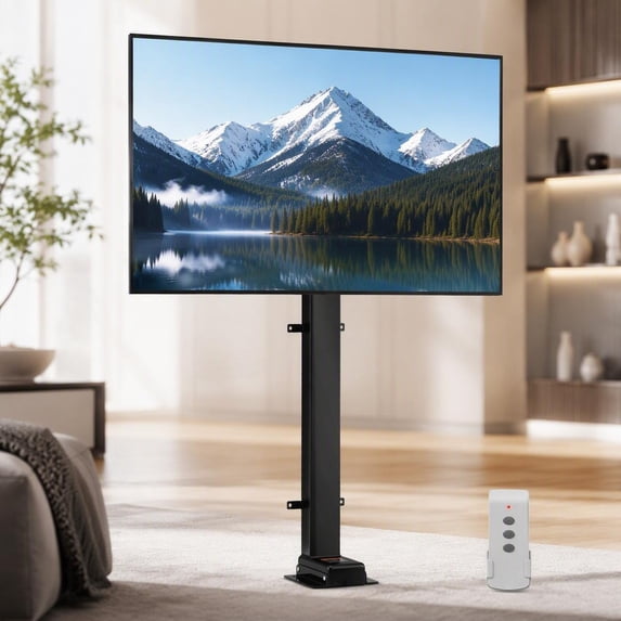 Tv Remote Control Protection Motorized TV Lift Mount, 35 Inch Stroke Remote Control Height ...