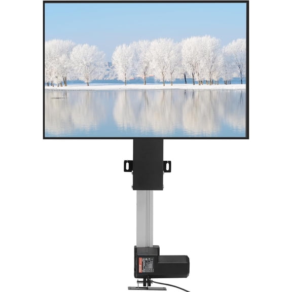 Motorized TV Lift Stroke Length Motorized TV Mount with Remote Control Height Adjustable 20"(500mm Stroke)