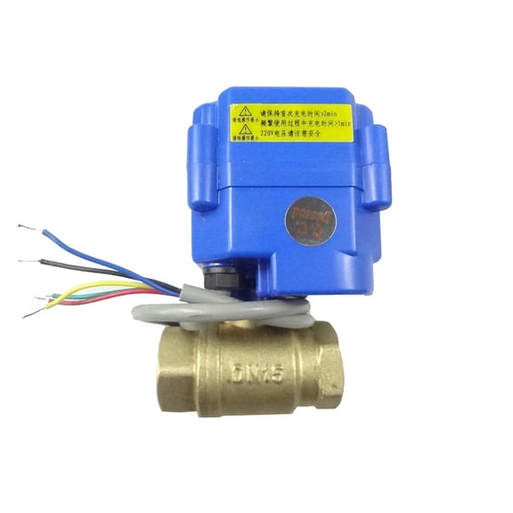 Motorized Valve Brass, G1/2" DN15, 2 Way, CR05, Electrical Valve, Motorized Ball Valve ,Easy to Use
