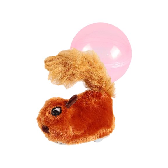 Motorized Walking Rolling Hamster Toy Mini Cute Interactive Stuffed Critter For Routine Training Grooming
