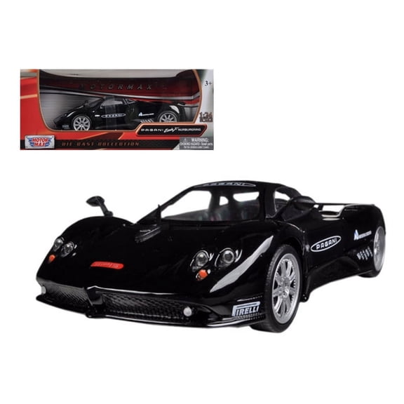 Pagani Zonda F Nurburgring Black 1 24 Diecast Car Model by Motormax