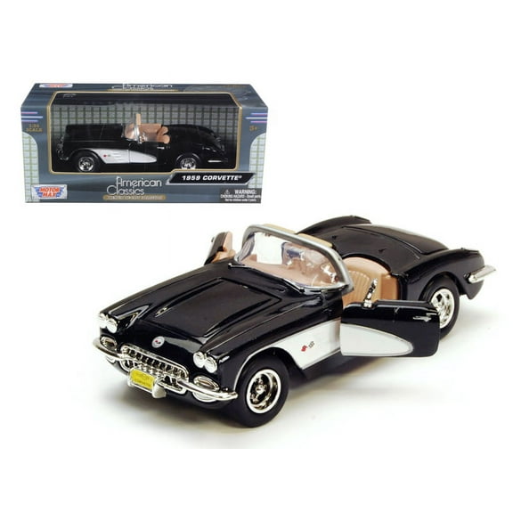 Motormax 73216bk 1959 Chevrolet Corvette Black 1-24 Diecast Model Car