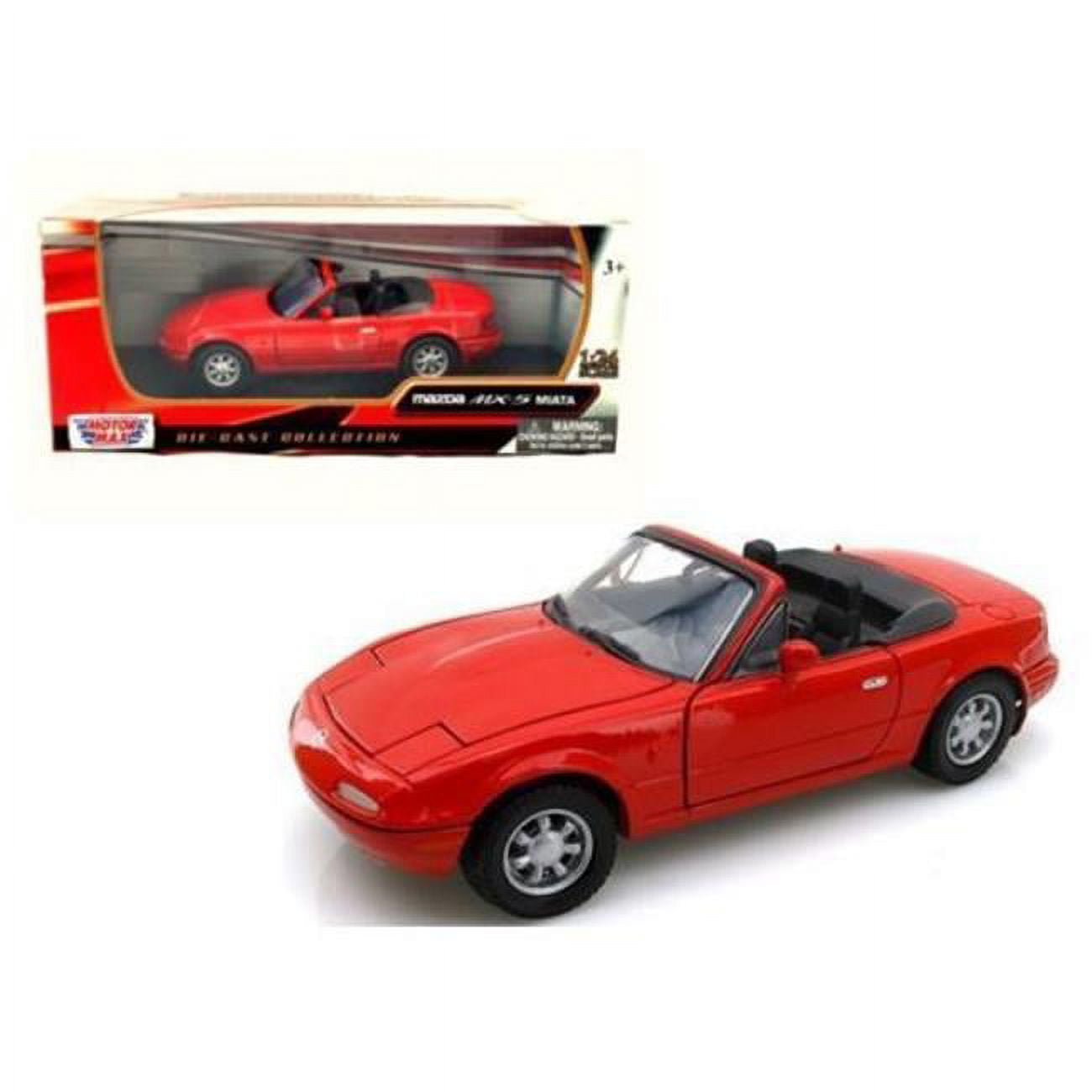 Motormax 73262R 1-24 Scale Mazda MX-5 Miata Convertible Diecast