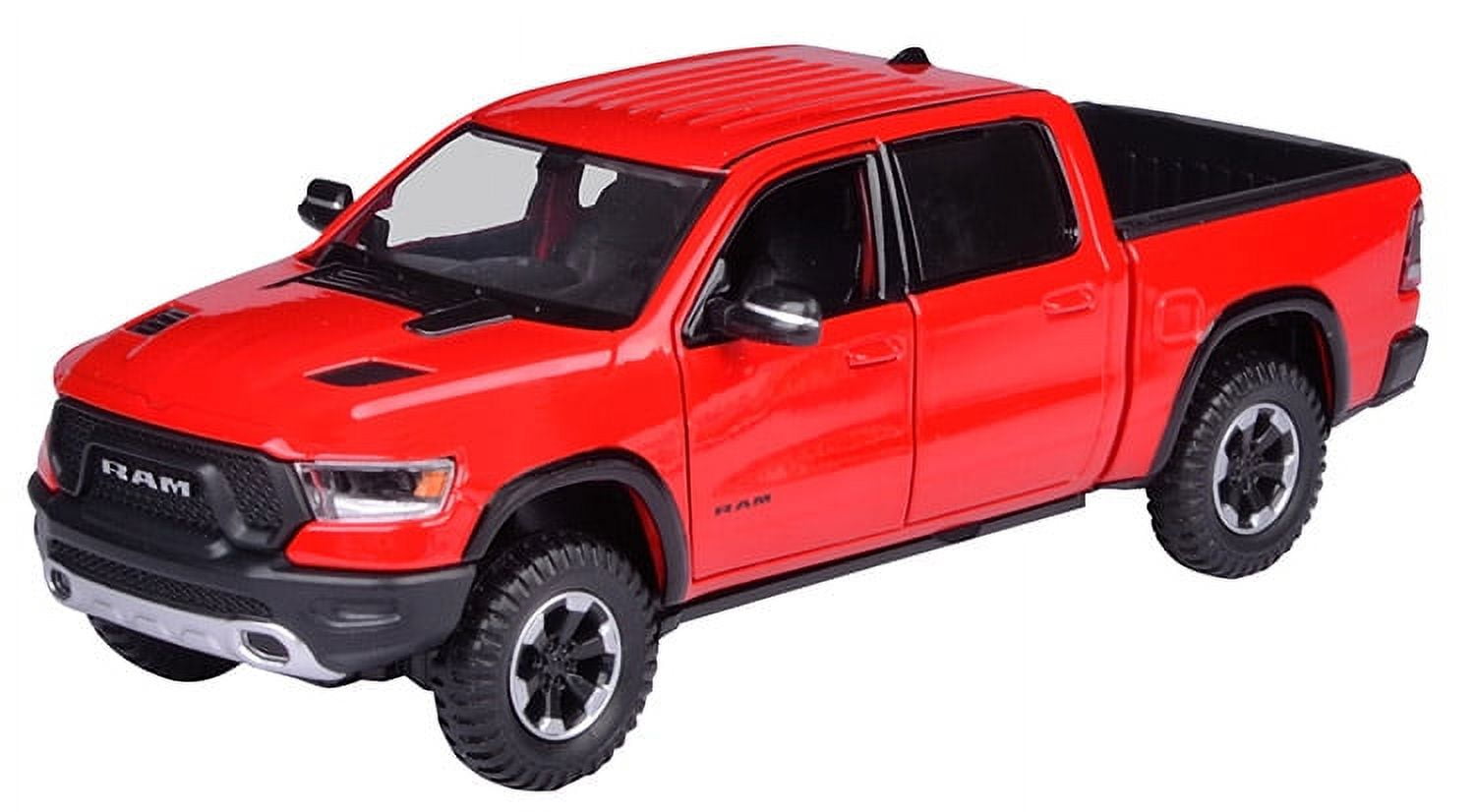 Motormax  American Legends Series 1:27 Die Cast Model of 2019 Ram Rebel Pick Up, Blue and Other Colors Available, Authentic Scale Collector Die Cast Model