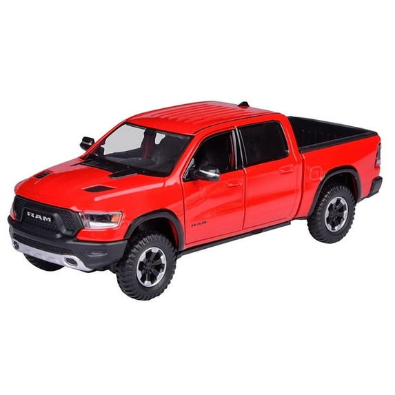Motormax  American Legends Series 1:27 Die Cast Model of 2019 Ram Rebel Pick Up, Blue and Other Colors Available, Authentic Scale Collector Die Cast Model