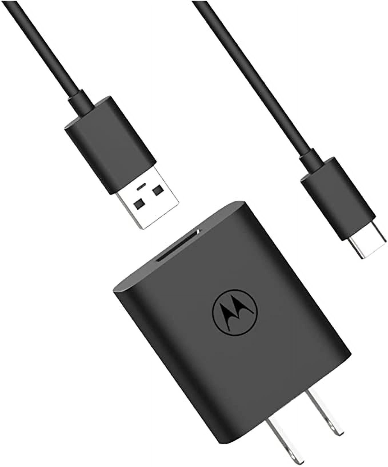 Motorola 20W Universal QC3.0 Charger with USB-C cable for Moto G Power, Moto  G Stylus 5G , One 5g UW Ace, and USB-C Devices 