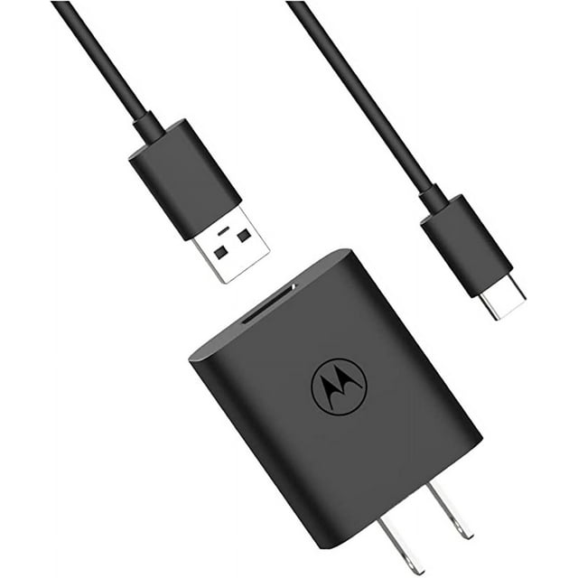 Motorola TurboPower 20W QC3.0 Universal Charger with USBC Cable for