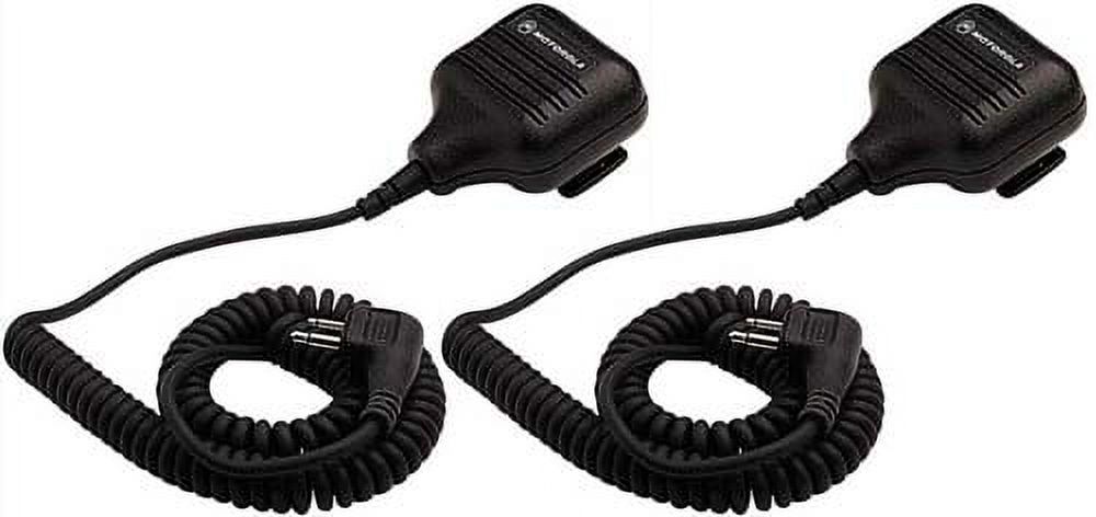 Motorola 53862 External Speakers and Mic with Push-to-Talk Button-(2-Pack) 